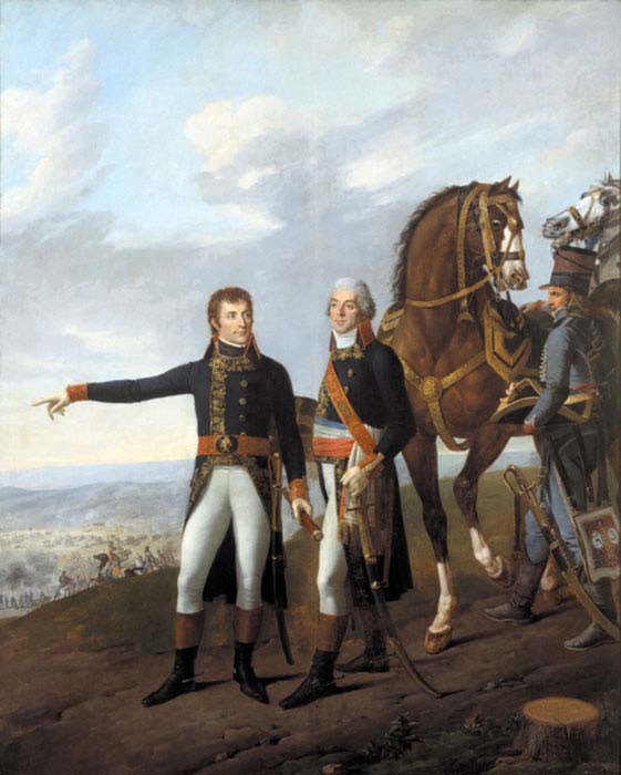 general bonaparte and his chief of staff berthier at the battle of marengo